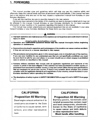 HD405-6(JPN)-TM CNTRL SYSTEM S/N 1055-UP Operation manual (English)