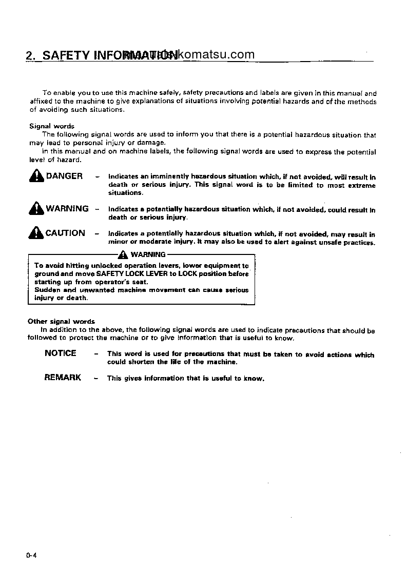Protected: HD405-6(JPN)-TM CNTRL SYSTEM S/N 1055-UP Operation manual (English)