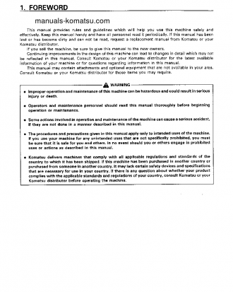 D21A-7(JPN)-TRIMMING DOZER FOR CIS S/N 80805-UP Operation manual (English)