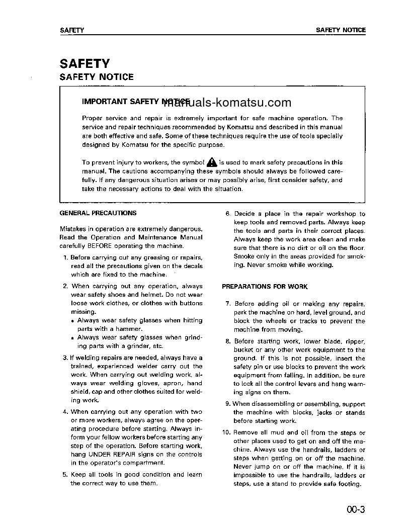 Protected: D31PL-20(JPN) S/N 45001-UP Shop (repair) manual (English)