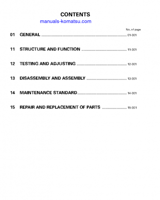 6D170-1(JPN) S/N ALL Shop (repair) manual (English)