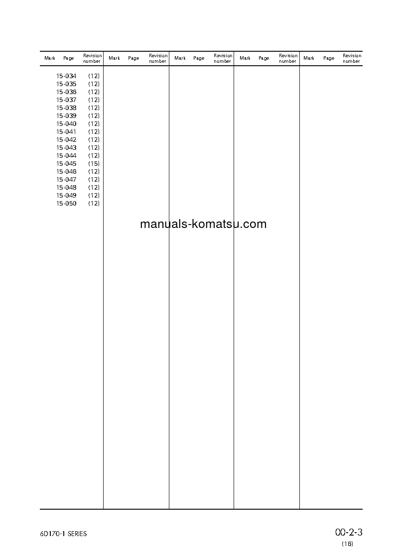 Protected: 6D170-1(JPN) S/N ALL Shop (repair) manual (English)