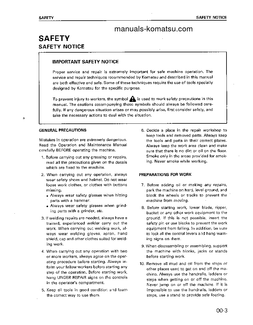 Protected: 6D170-1(JPN) S/N ALL Shop (repair) manual (English)