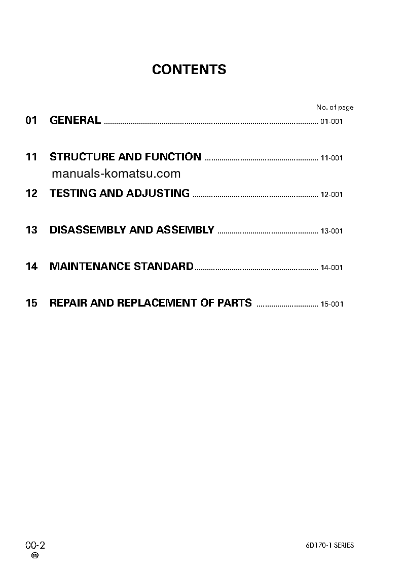 Protected: 6D170-1(JPN) S/N 10001-UP Shop (repair) manual (English)