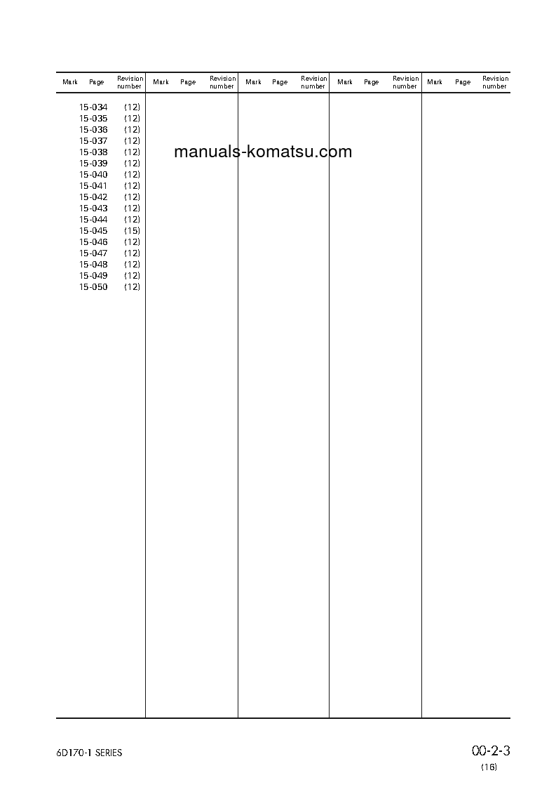 Protected: 6D170-1(JPN) S/N 10001-UP Shop (repair) manual (English)