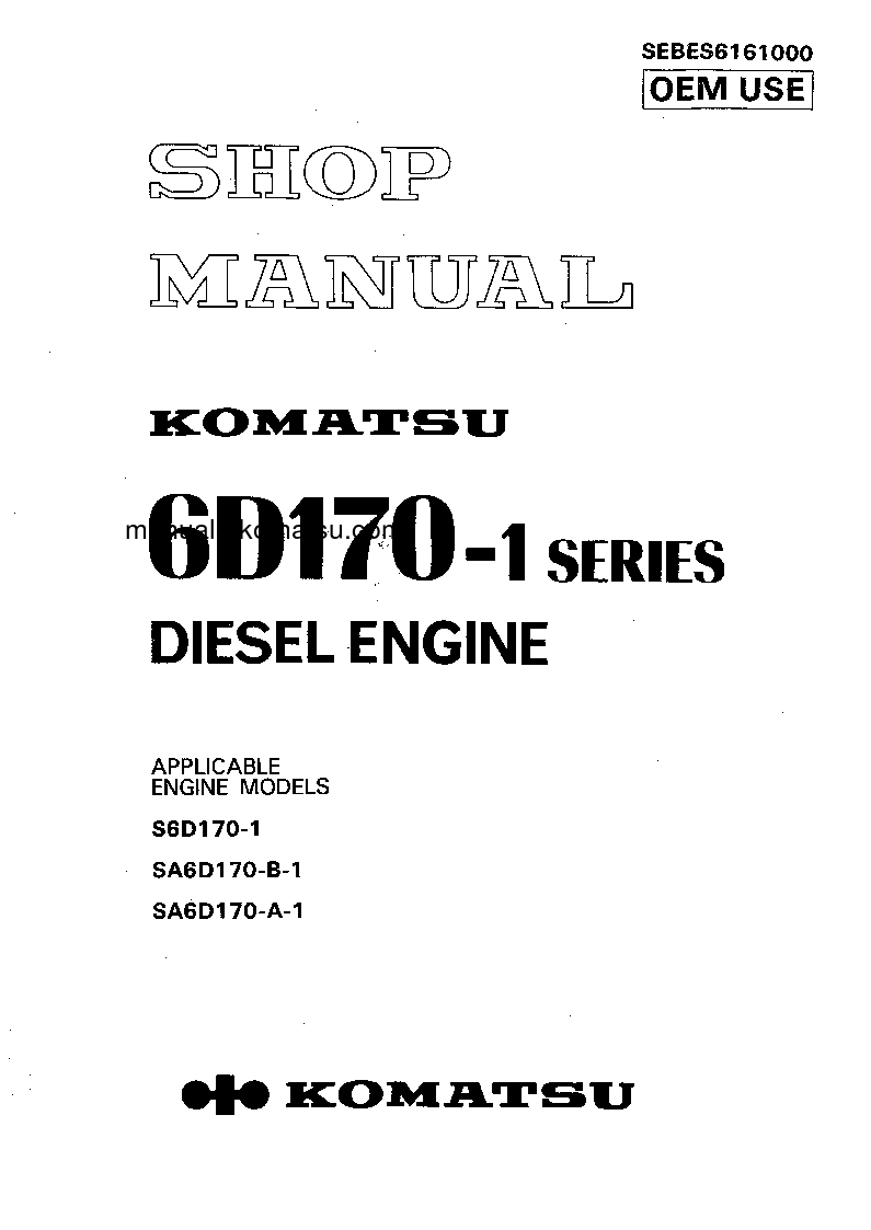 SA6D170-1(JPN)-FOR KSP Shop (repair) manual (English)