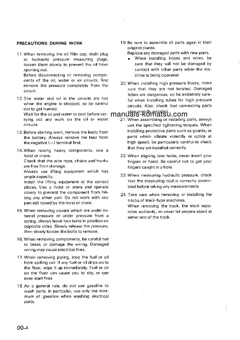 Protected: WA450-1(JPN) S/N 20001-UP Shop (repair) manual (English)