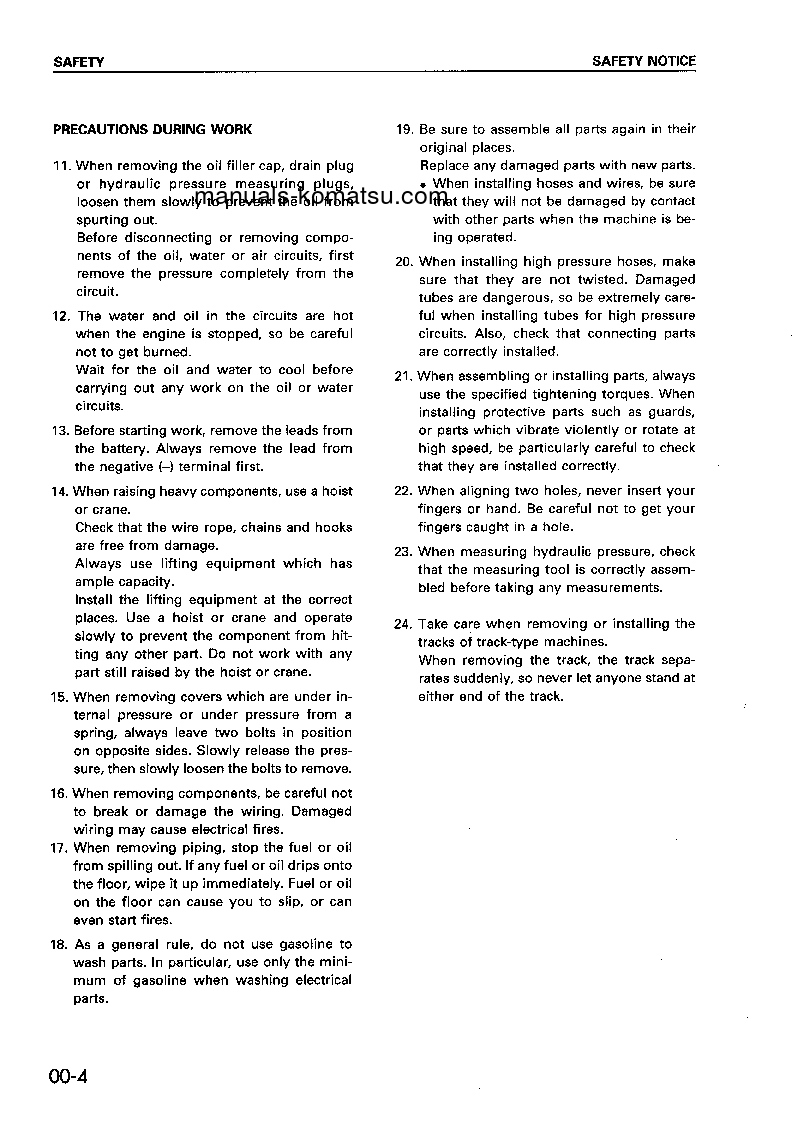 Protected: WA180-3(JPN) S/N 50001-UP Shop (repair) manual (English)