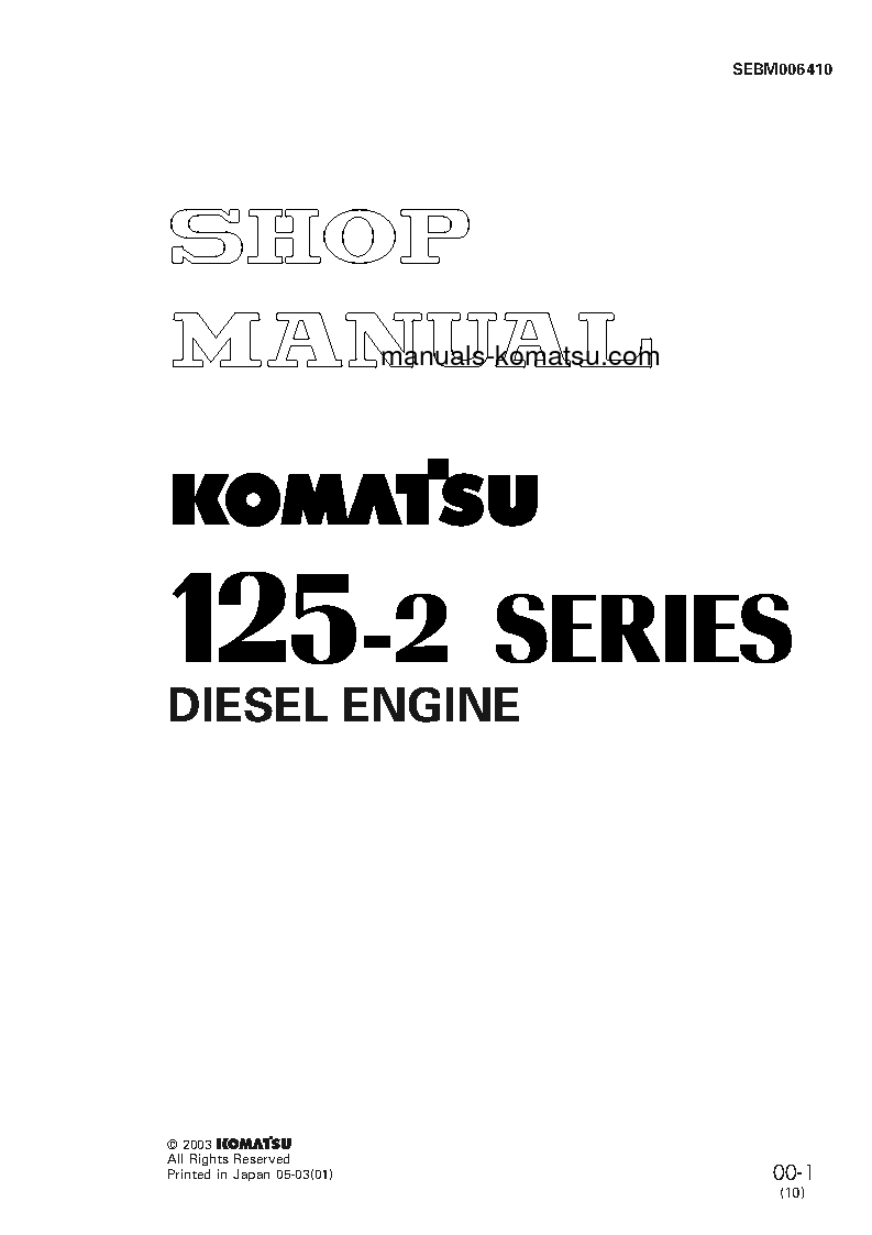 SA6D125-2(JPN) Shop (repair) manual (English)
