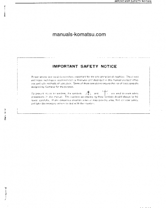 D20A-5(JPN) S/N 45001-UP Shop (repair) manual (English)