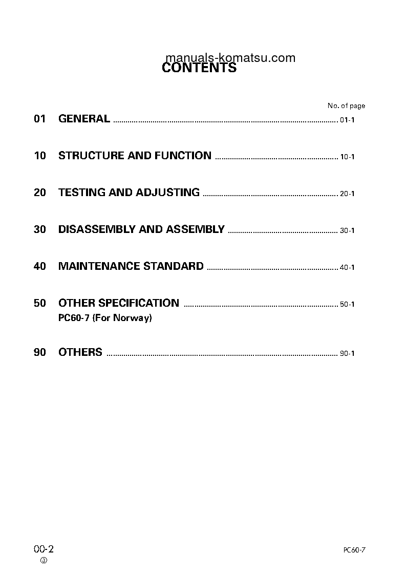 Protected: PC60-7(JPN)-W/ FRONT BLADE S/N 52374-UP Shop (repair) manual (English)