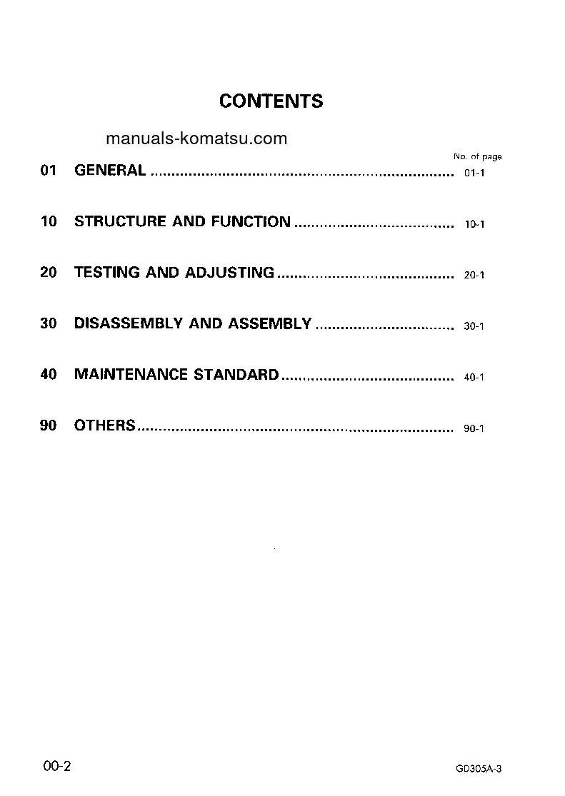 Protected: GD305A-3(JPN) S/N 8018-UP Shop (repair) manual (English)