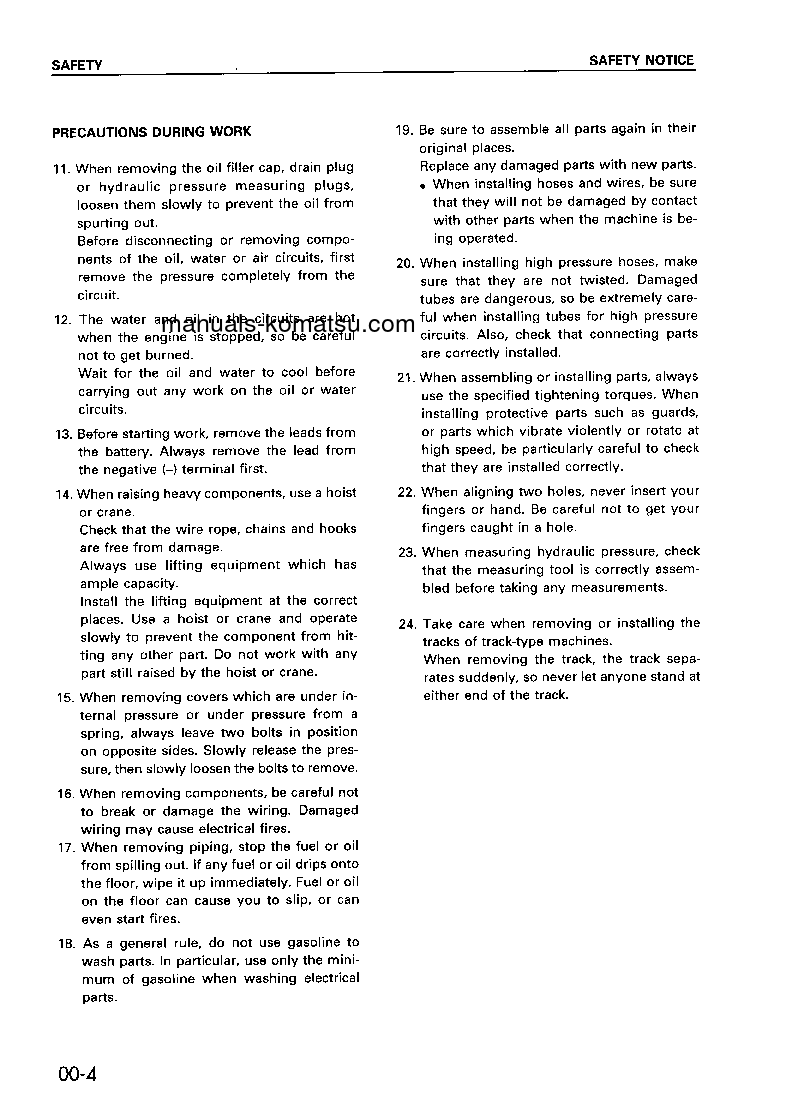 Protected: GD305A-3(JPN) S/N 8018-UP Shop (repair) manual (English)