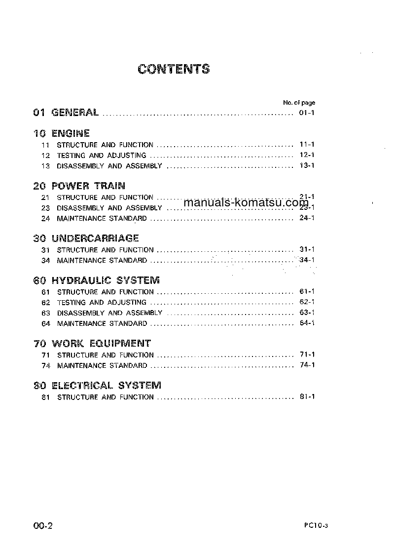 Protected: PC10-3(JPN) S/N 10001-UP Shop (repair) manual (English)