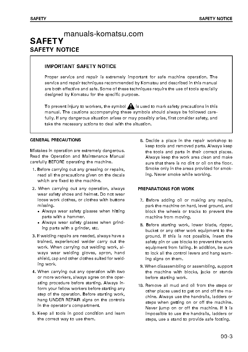 Protected: D65PX-12(JPN)-FOR EU S/N 65275-UP Shop (repair) manual (English)