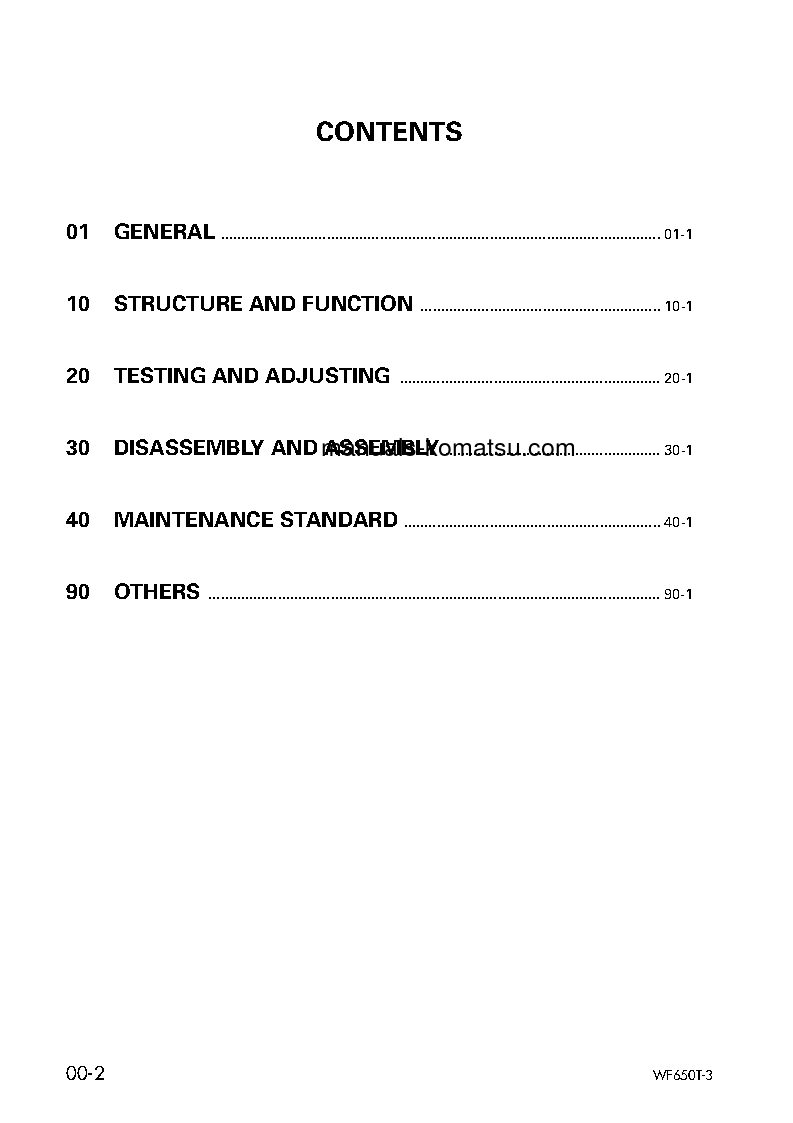Protected: WF650T-3(JPN) S/N 50001-UP Shop (repair) manual (English)