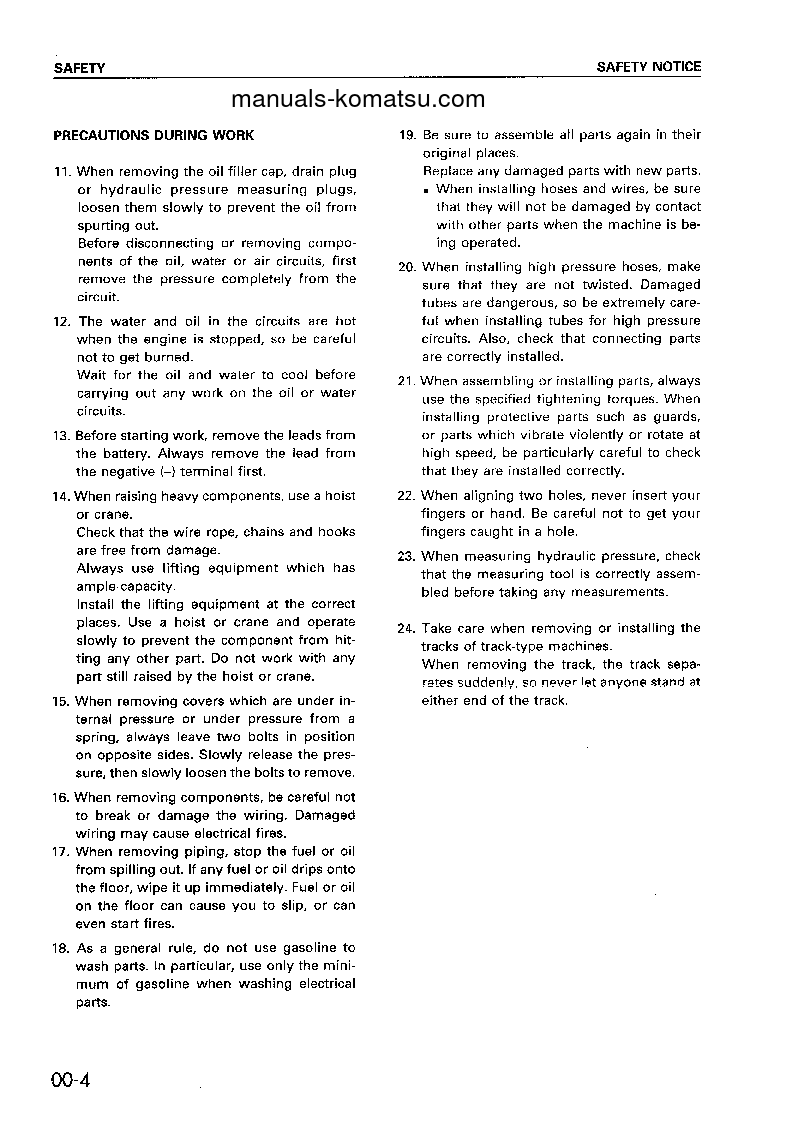 Protected: 6D140-1(JPN) S/N ALL Shop (repair) manual (English)