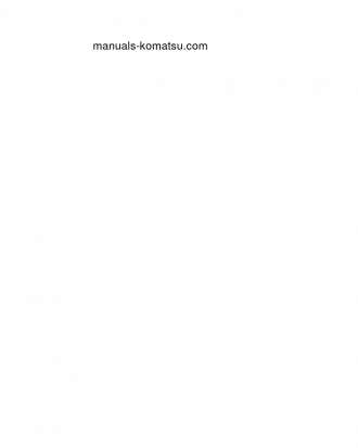 HB335-1(JPN) S/N 1001-UP Shop (repair) manual (English)