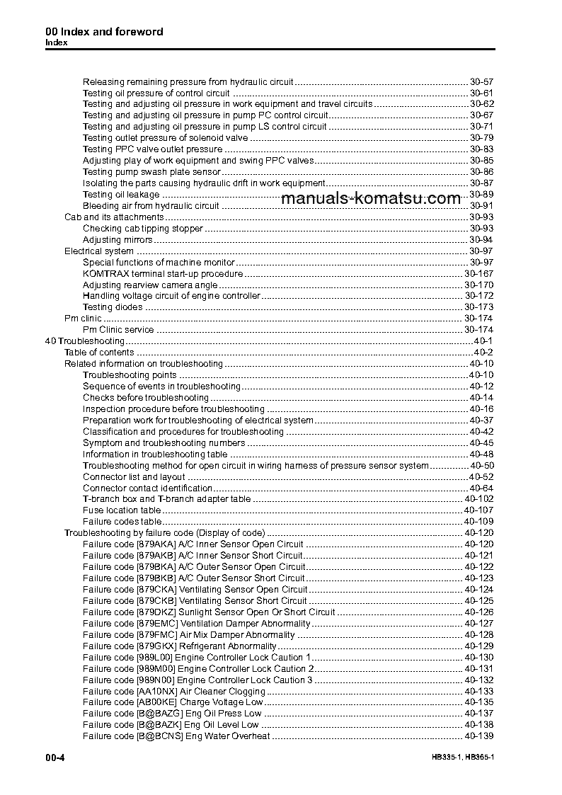 Protected: HB335-1(JPN) S/N 1001-UP Shop (repair) manual (English)