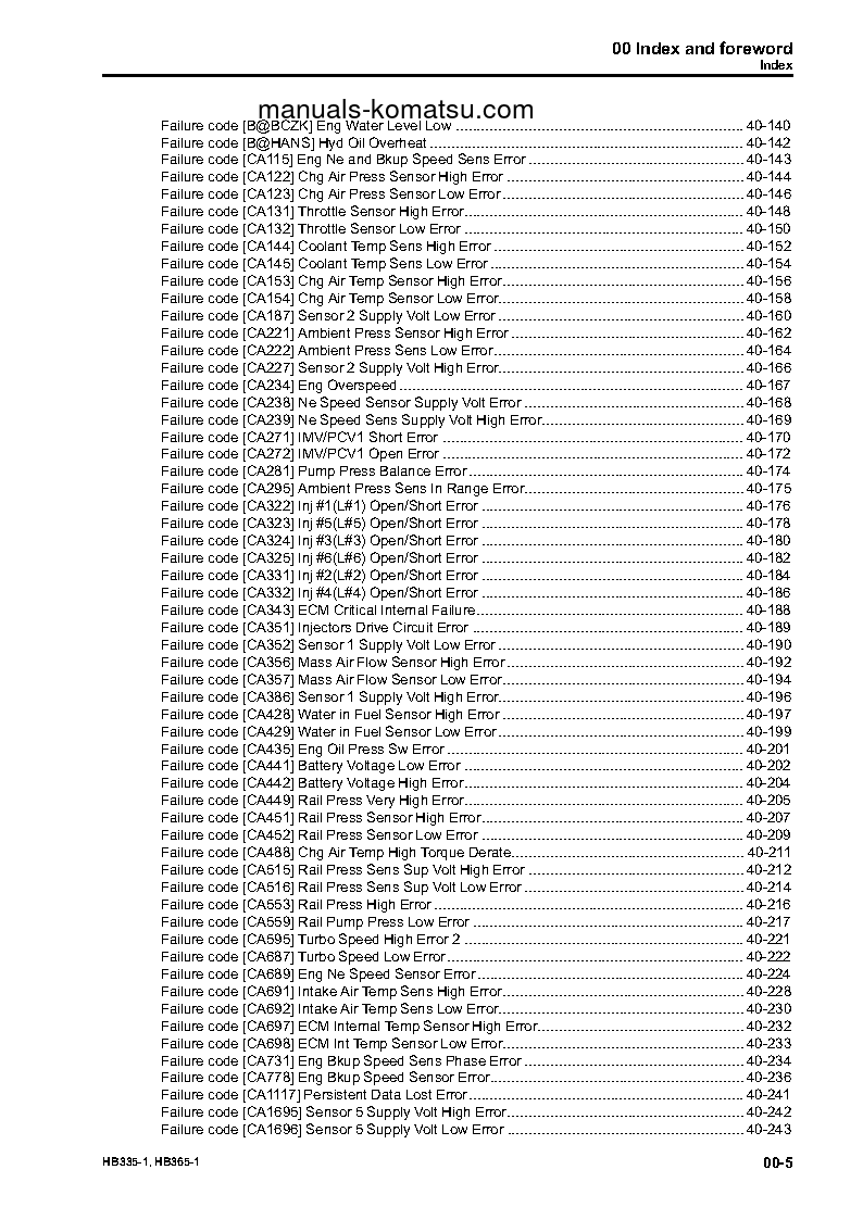 Protected: HB335-1(JPN) S/N 1001-UP Shop (repair) manual (English)
