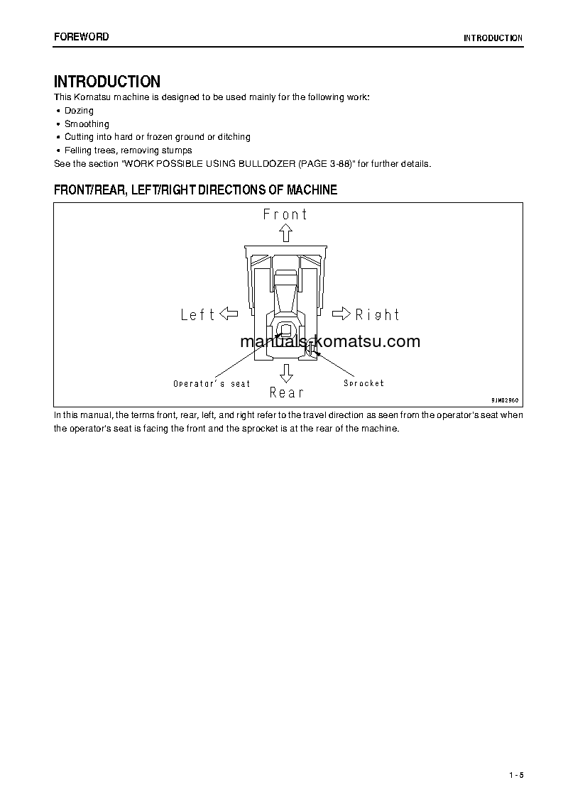 Protected: D65E-12(JPN) S/N 65001-UP Operation manual (English)