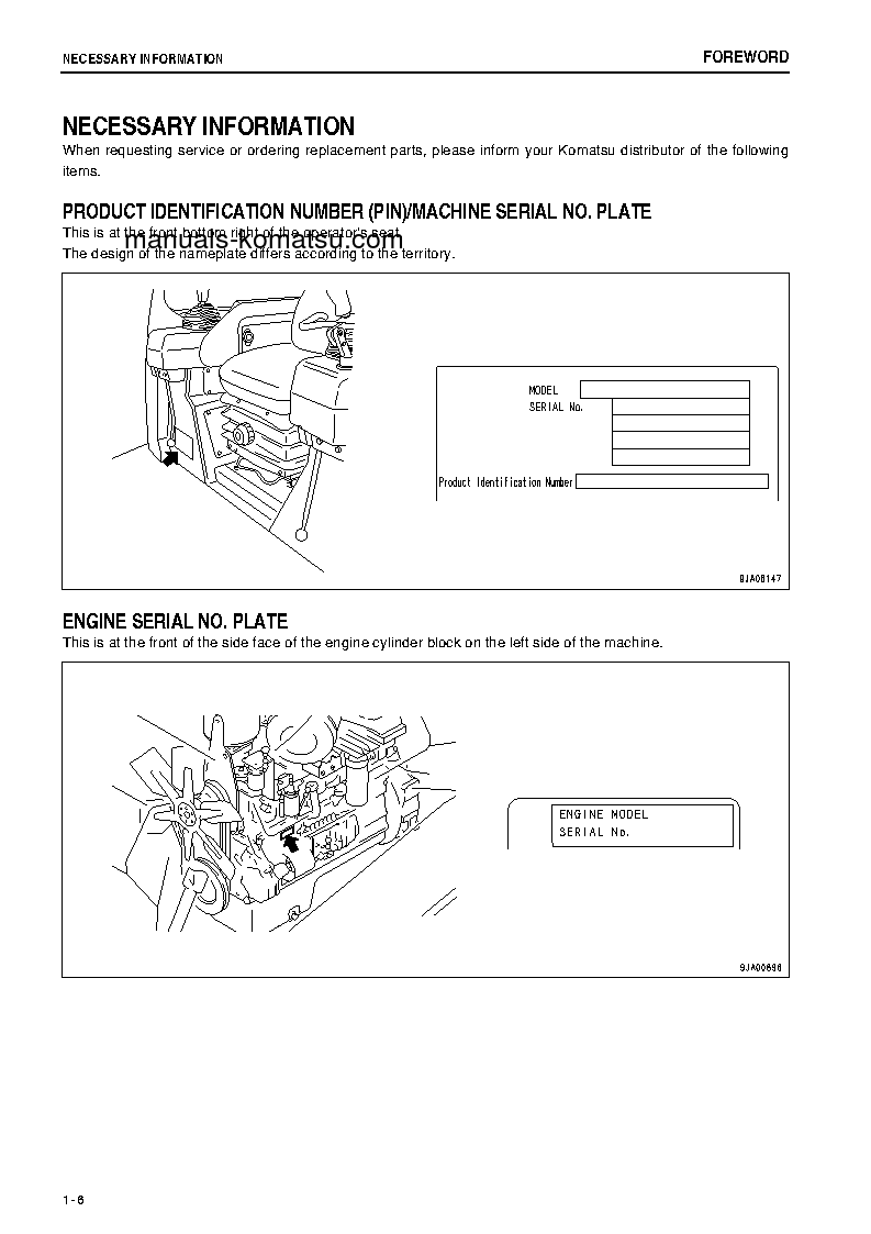 Protected: D65E-12(JPN) S/N 65001-UP Operation manual (English)