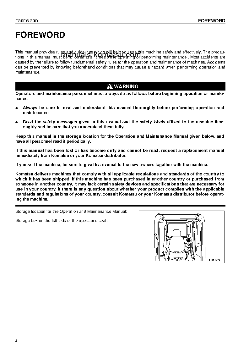 Protected: PC340NLC-7(GBR)-K S/N 40001-UP Operation manual (English)
