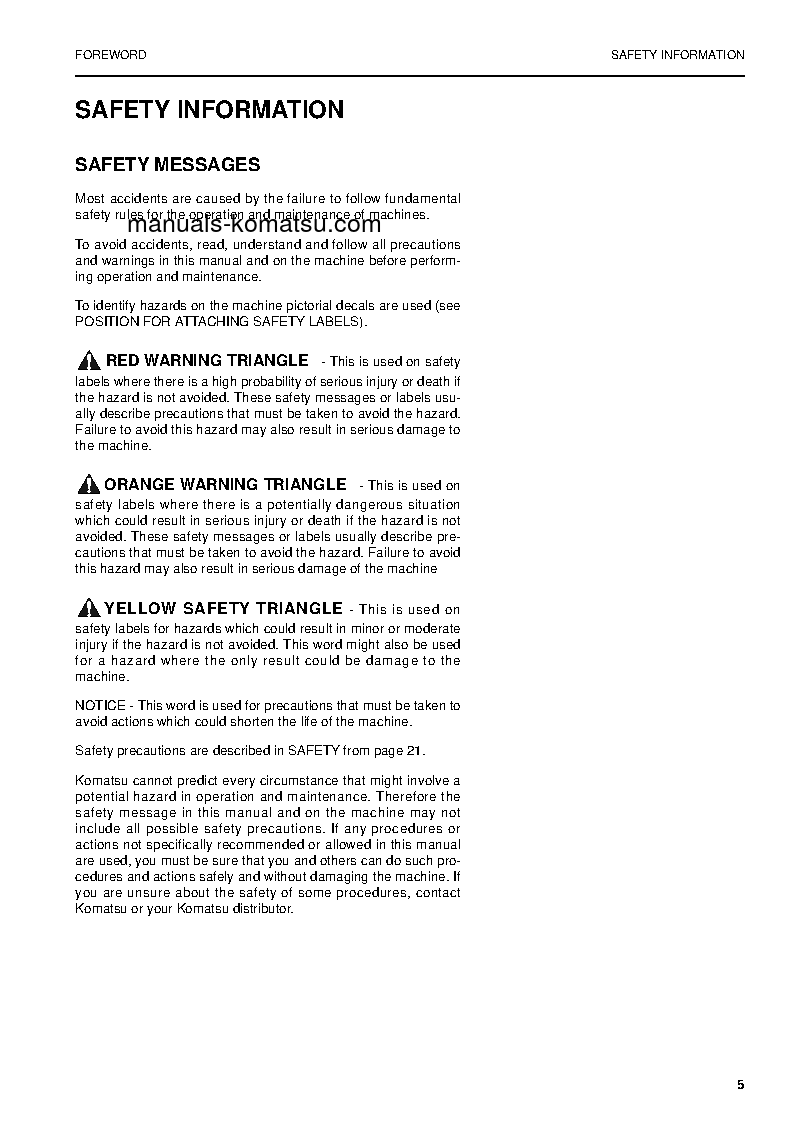 Protected: PW130-7(GBR)-K S/N K40001-UP Operation manual (English)