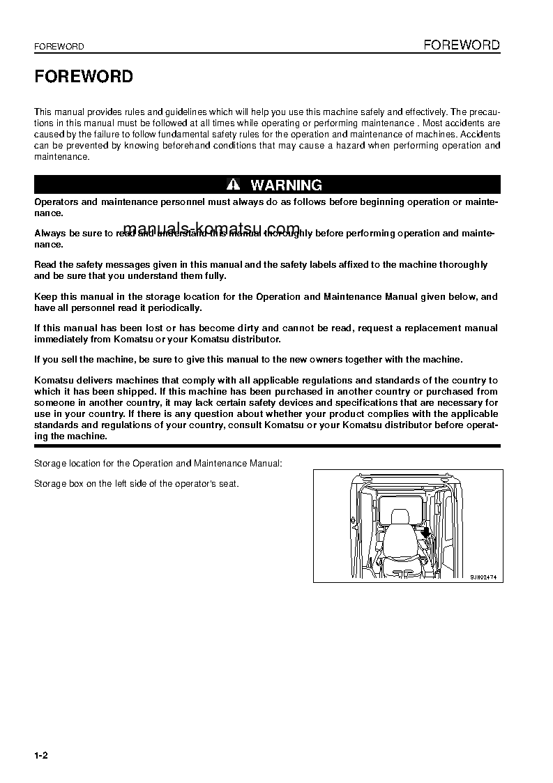 Protected: PC340LC-7(GBR)-TIER 3 S/N K45001-UP Operation manual (English)