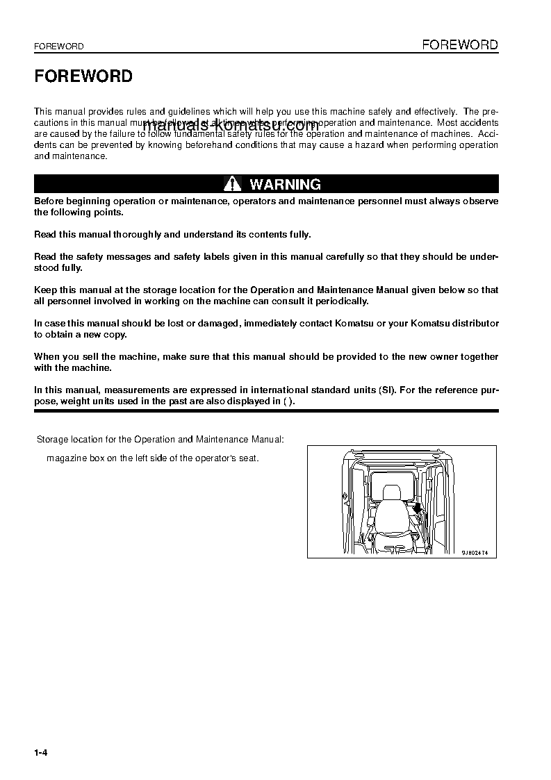 Protected: PC240LC-8(GBR) S/N K50304-UP Operation manual (English)