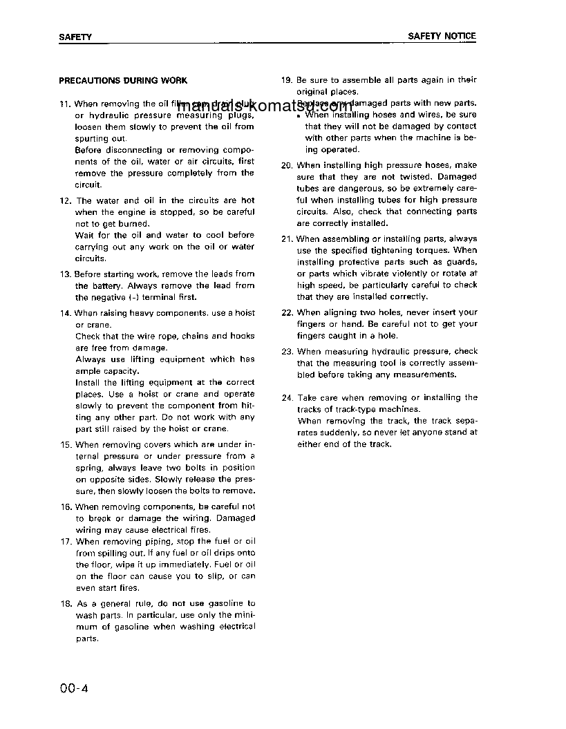 Protected: PC450LC-6(JPN) S/N 12144-UP Shop (repair) manual (English)