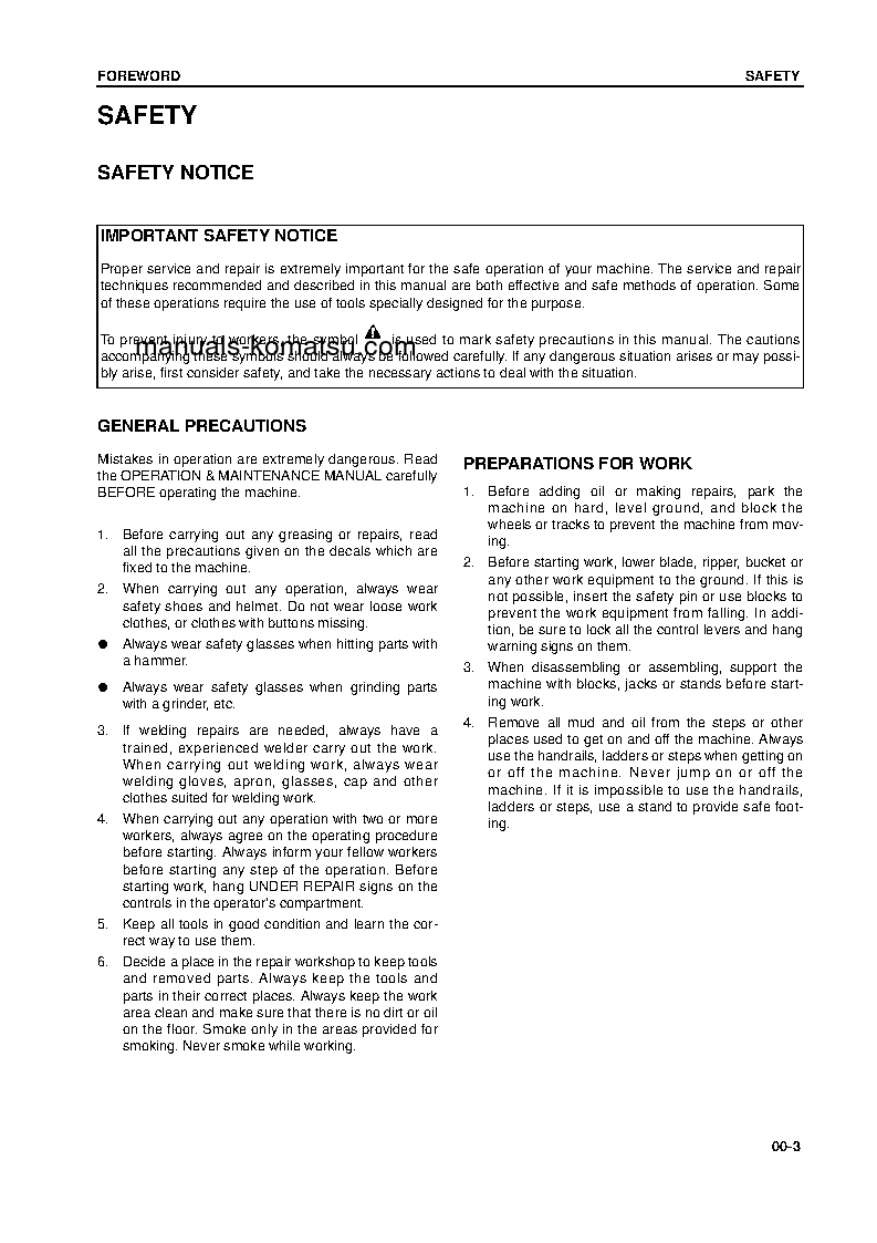 Protected: PW130-7(GBR)-K S/N K40001-UP Shop (repair) manual (English)