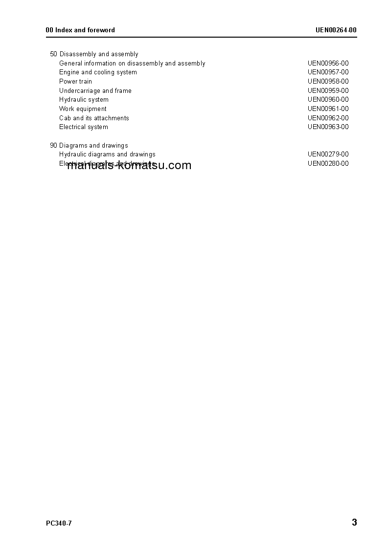 Protected: PC340LC-7(GBR)-TIER 3 S/N K45001-UP Shop (repair) manual (English)