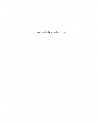 PC290LC-11(GBR)-DEMOLITION S/N K70001-UP Operation manual (English)