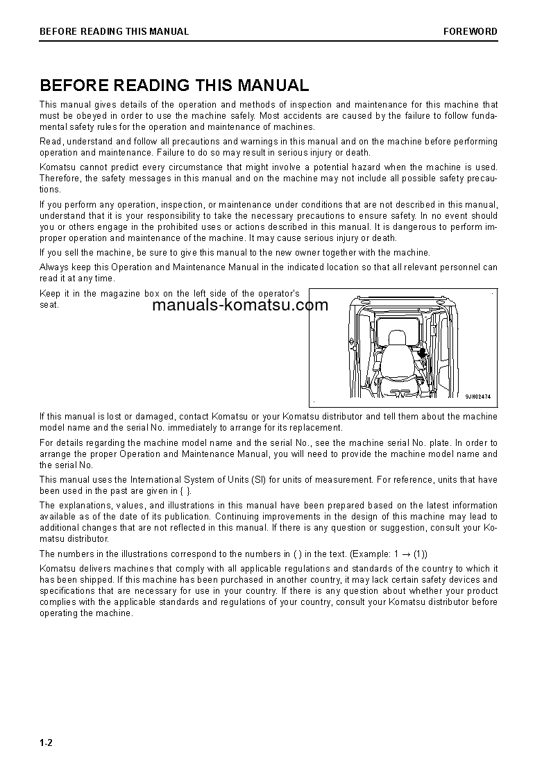 Protected: PC290LC-11(GBR)-DEMOLITION S/N K70001-UP Operation manual (English)