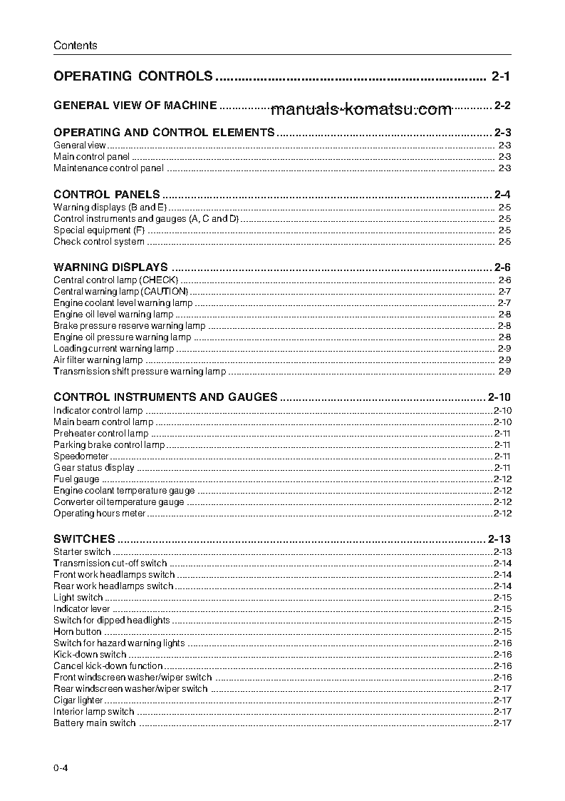 Protected: WA270-3(DEU) S/N WA270H20051-WA270H20563 Operation manual (English)
