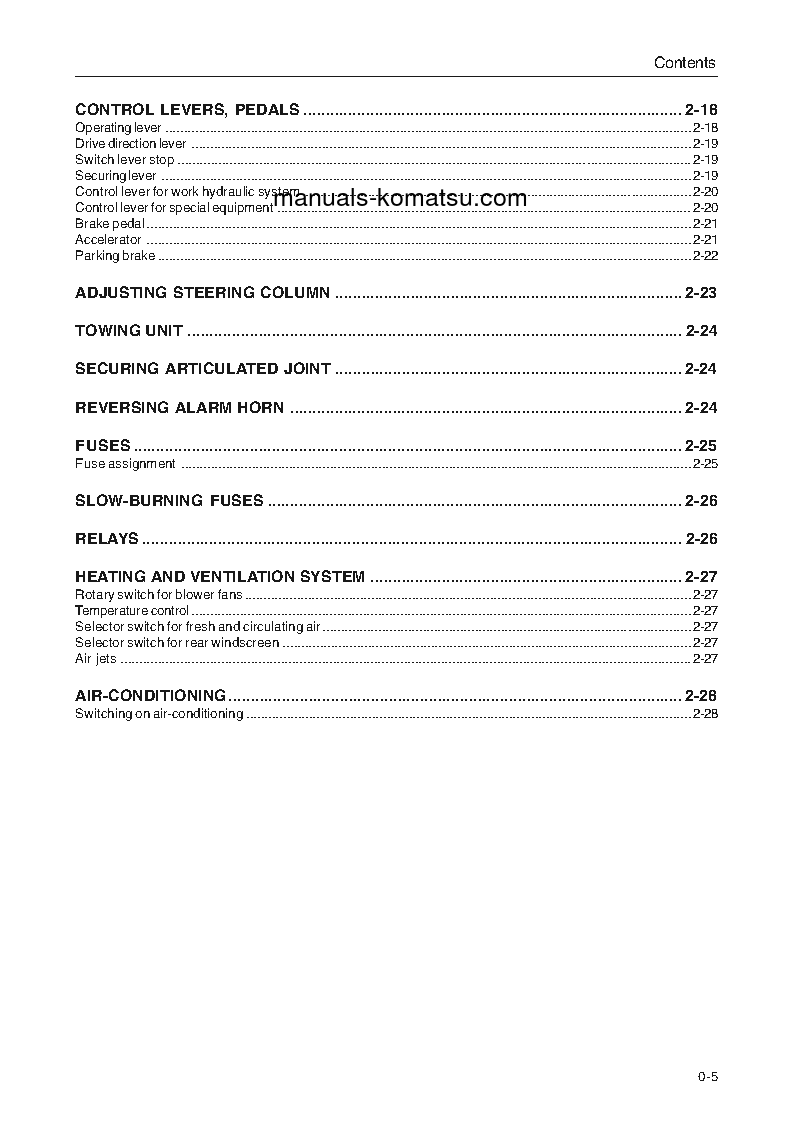 Protected: WA270-3(DEU) S/N WA270H20051-WA270H20563 Operation manual (English)