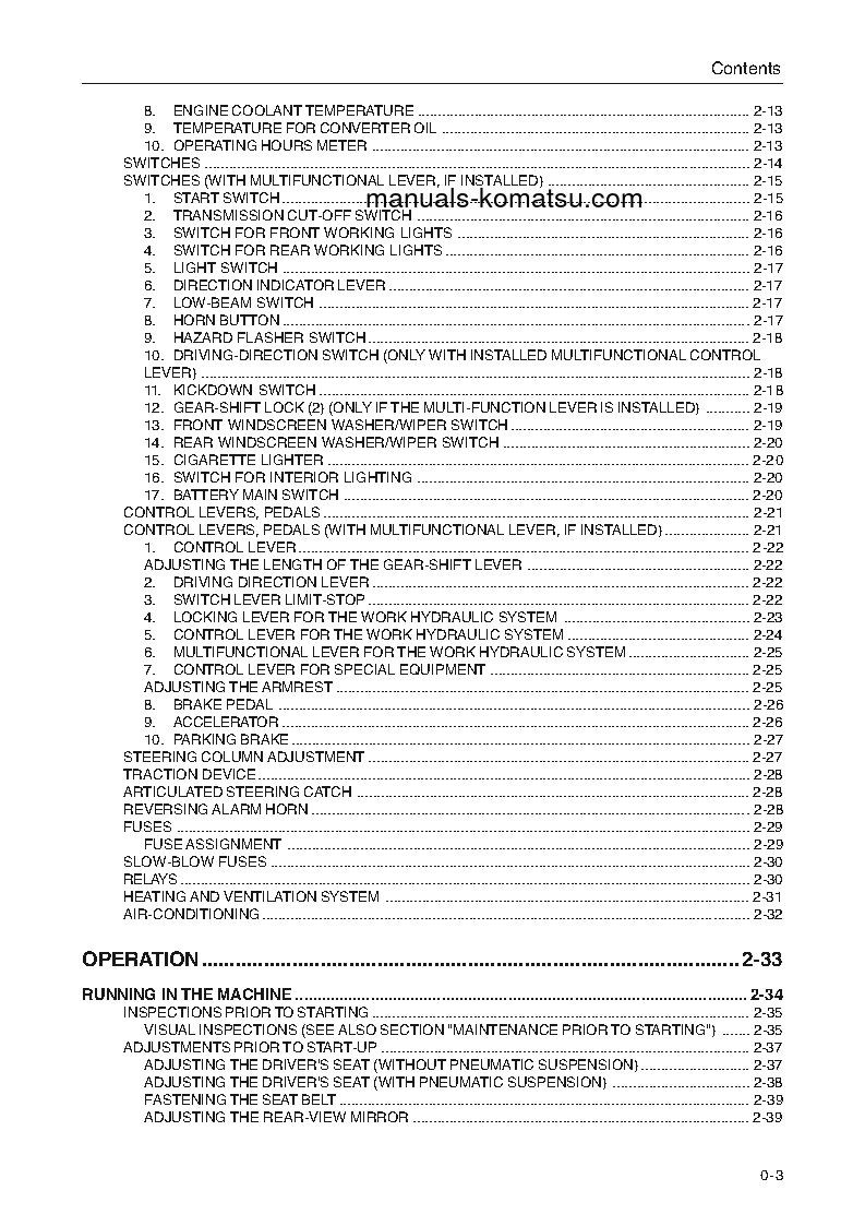 Protected: WA270-3(DEU) S/N WA270H20564-WA270H21037 Operation manual (English)