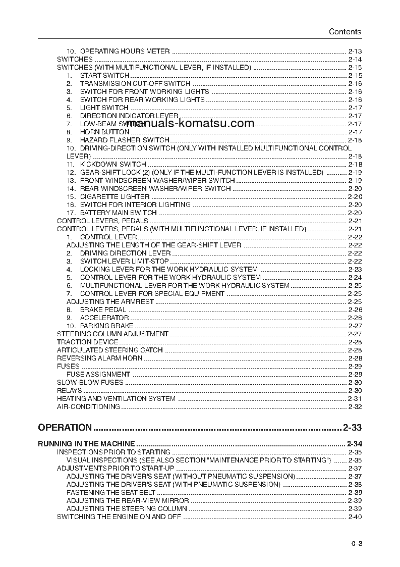 Protected: WA270-3(DEU) S/N WA270H21038-UP Operation manual (English)