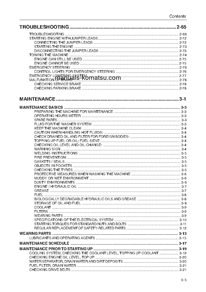 Protected: WA270-3(DEU) S/N WA270H21038-UP Operation manual (English)