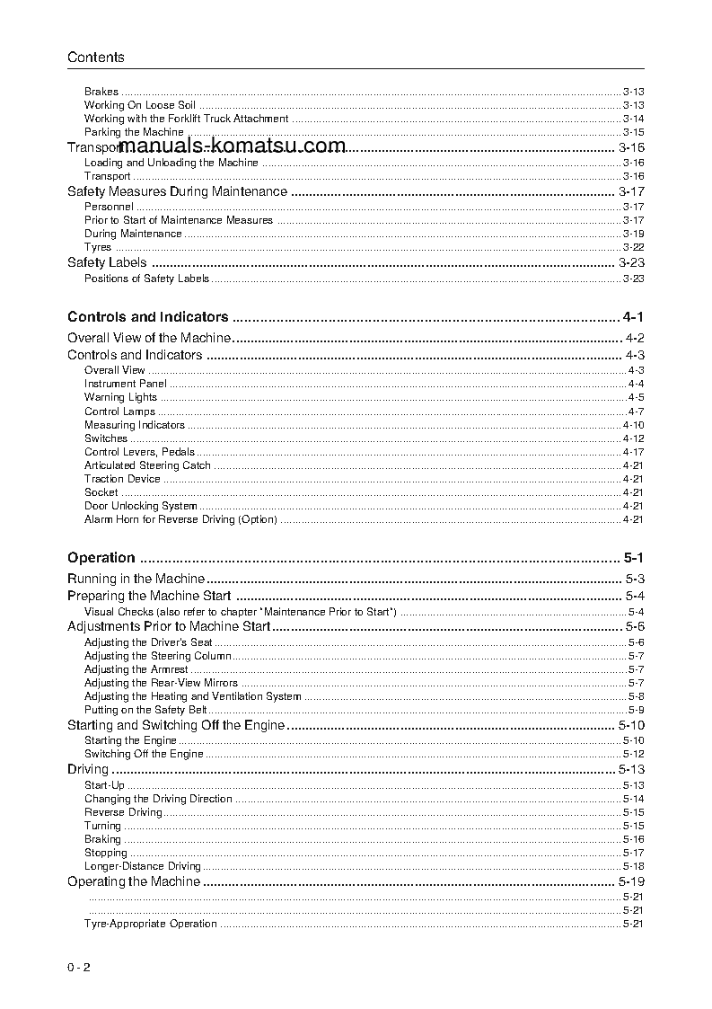 Protected: WA75-3(DEU) S/N HA950051-HA950334 Operation manual (English)