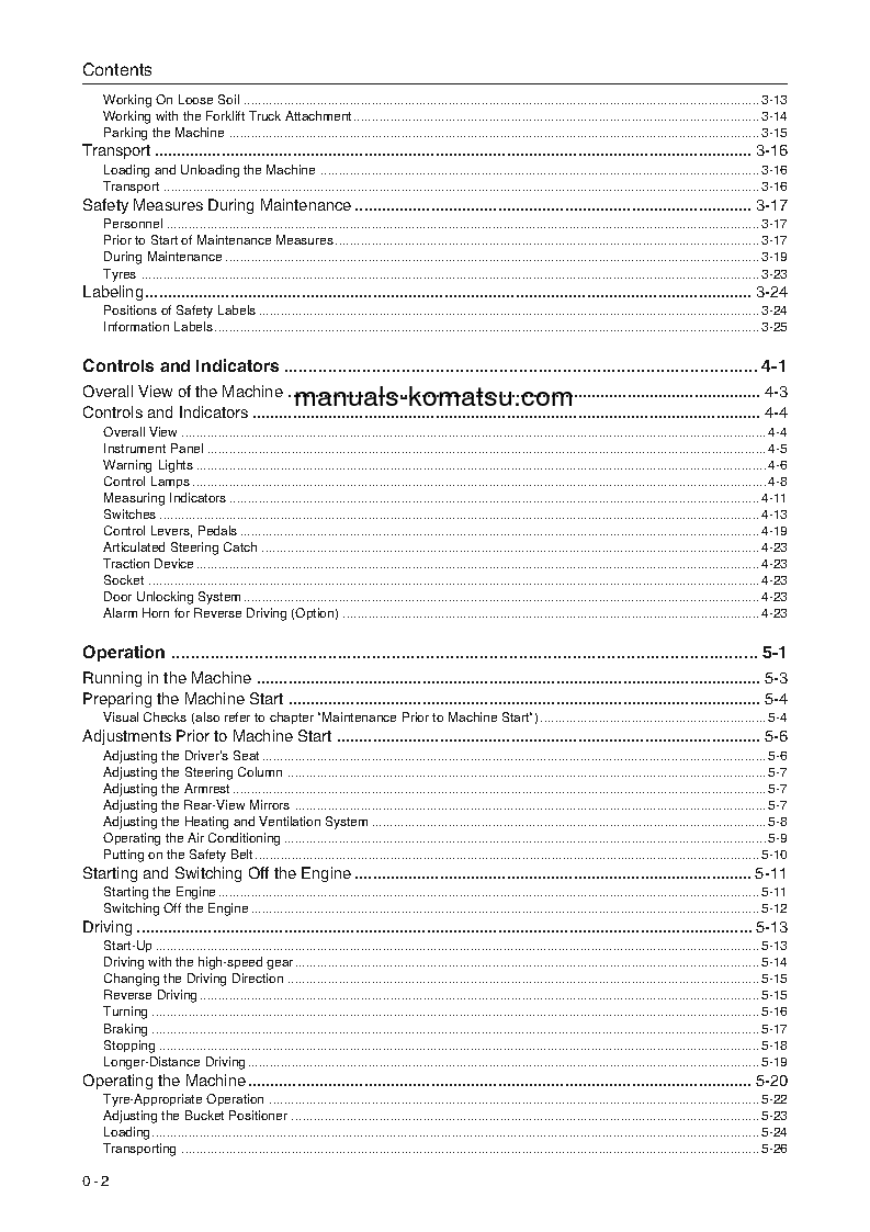 Protected: WA75-3(DEU) S/N HA950857-UP Operation manual (English)