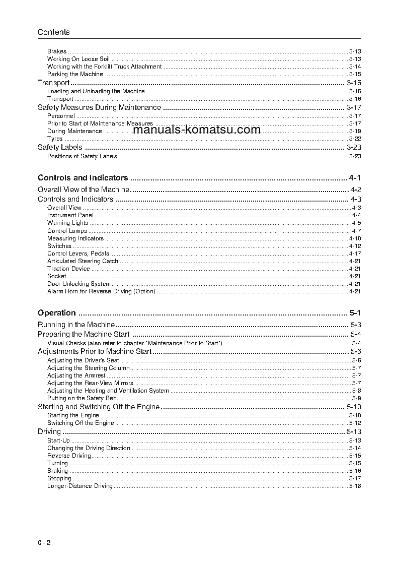 Protected: WA90-3(DEU)-H S/N HA970051-HA970122 Operation manual (English)