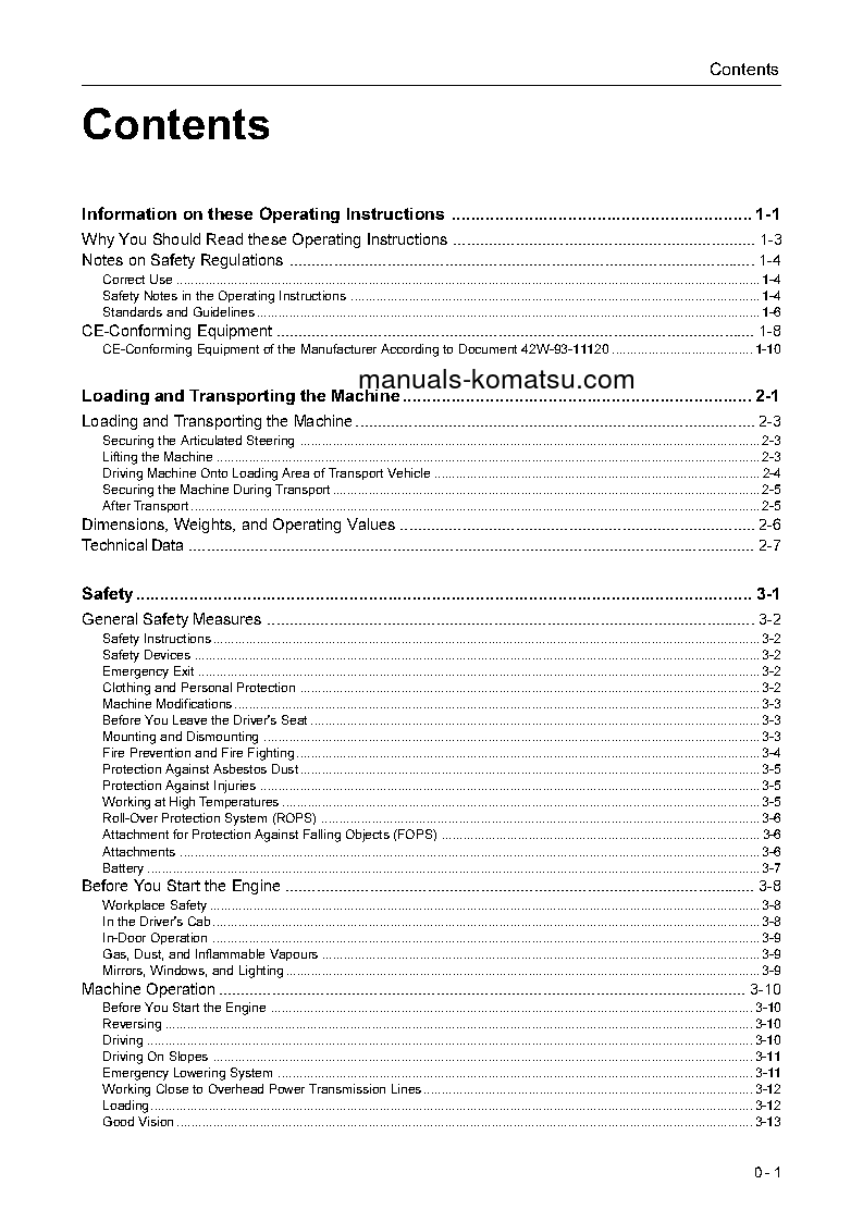Protected: WA90-3(DEU)-H S/N HA970051-HA970238 Operation manual (English)