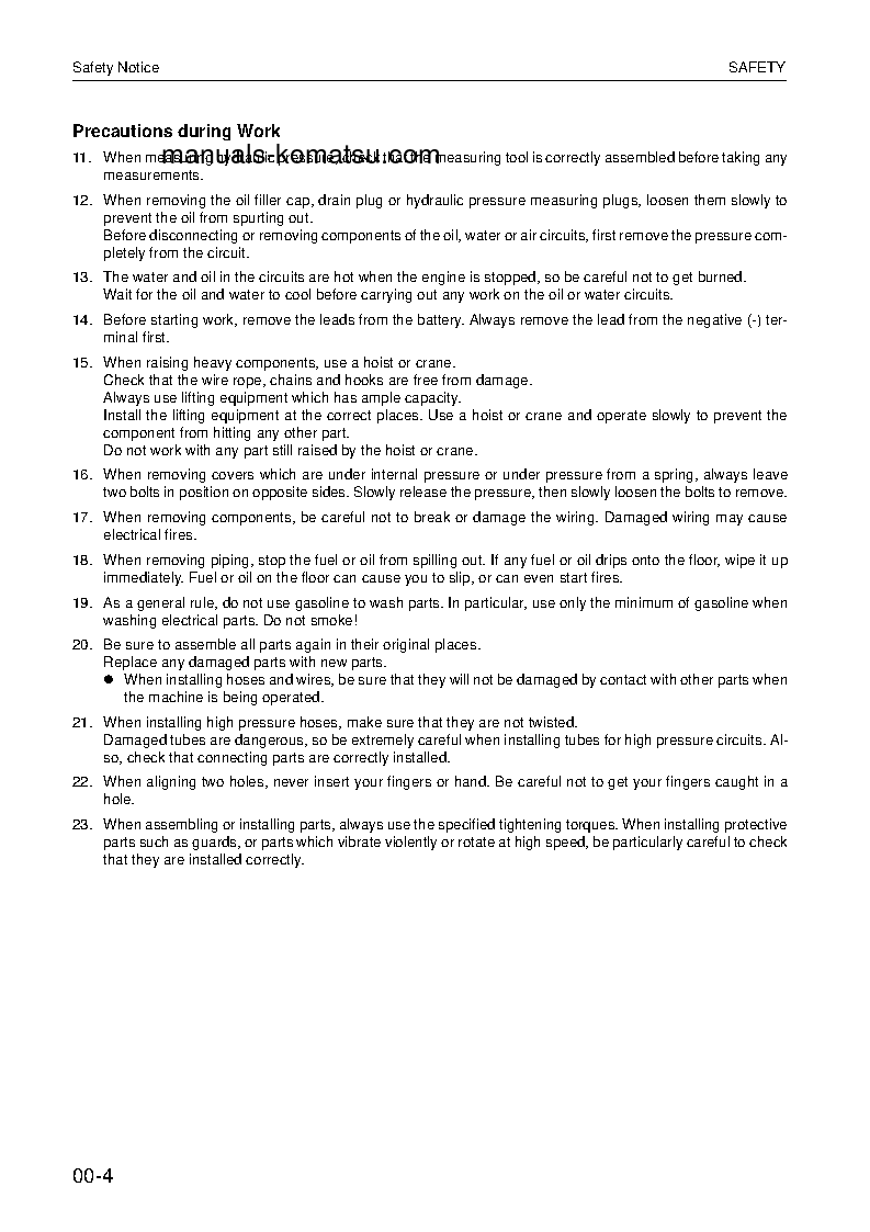 Protected: WA270-3(DEU) S/N WA270H20051-UP Shop (repair) manual (English)