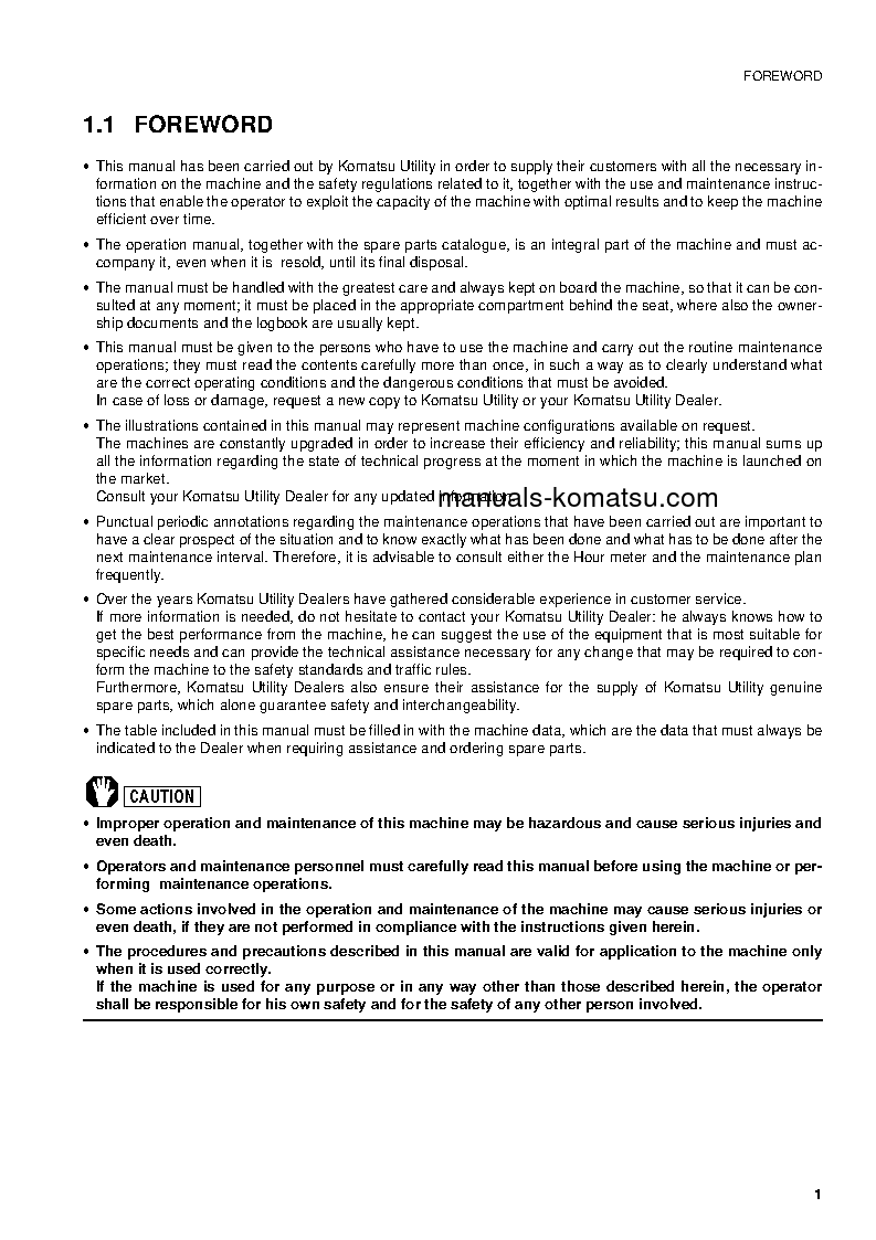 Protected: PW110R-1(ITA) S/N 2260010301-UP Operation manual (English)