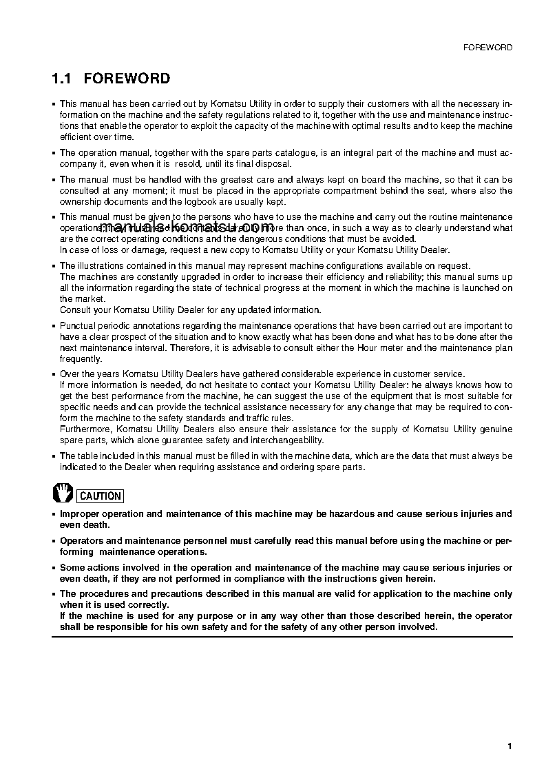 Protected: PW95R-2(ITA) S/N 21D0220079-UP Operation manual (English)