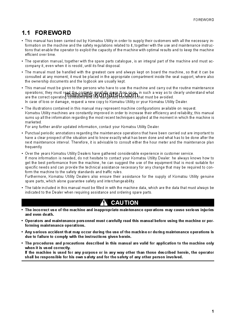 Protected: PC30MR-2(ITA) S/N 20001-UP Operation manual (English)