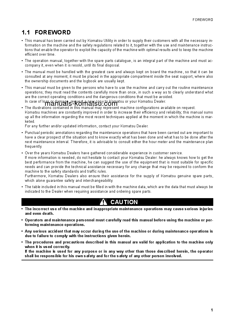 Protected: PC30MR-2(ITA) S/N F00103-UP Operation manual (English)