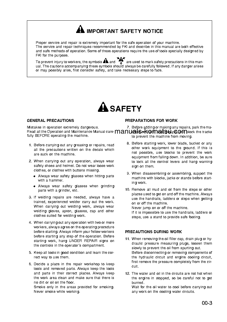 Protected: PC95-1(ITA) S/N 5000001-UP Shop (repair) manual (English)